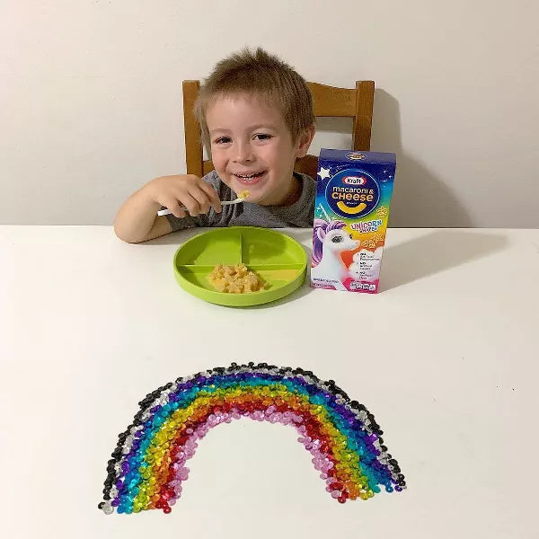 Kraft Mac and Cheese Dinner with Unicorn Pasta Shapes