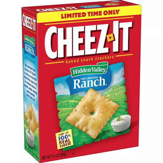 Cheez-It Hidden Valley Ranch - 12.4oz - LIMITED EDITION - RARE