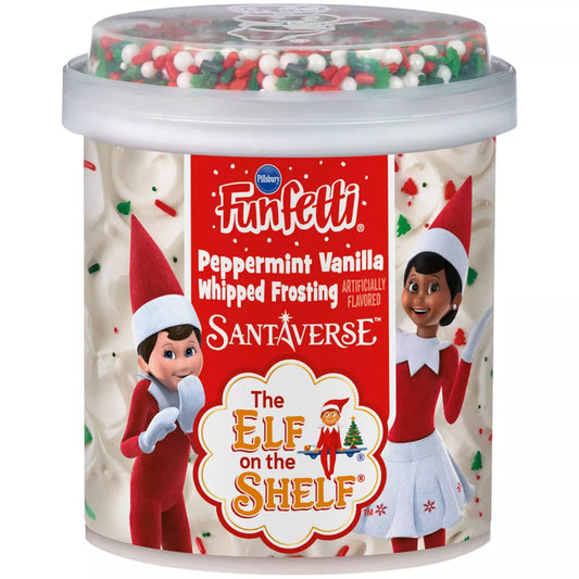 Pillsbury Elf On The Shelf Peppermint Vanilla Frosting - 12oz