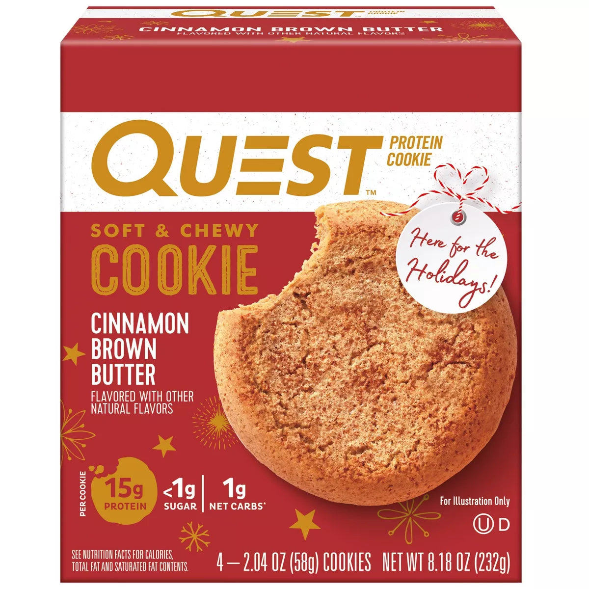 Quest Nutrition Cinnamon Brown Butter Cookie - Limited Edition - Christmas Holidays