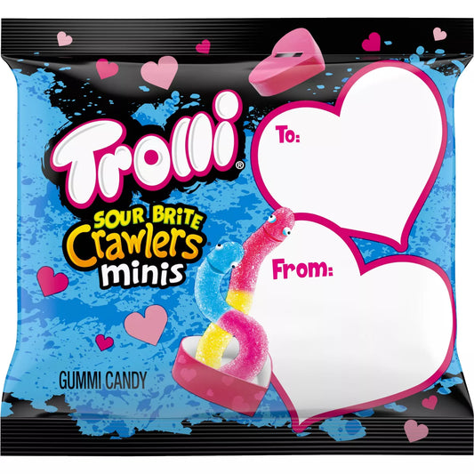 Trolli Valentine's Sour Brite Crawler Minis - 12oz/24ct
