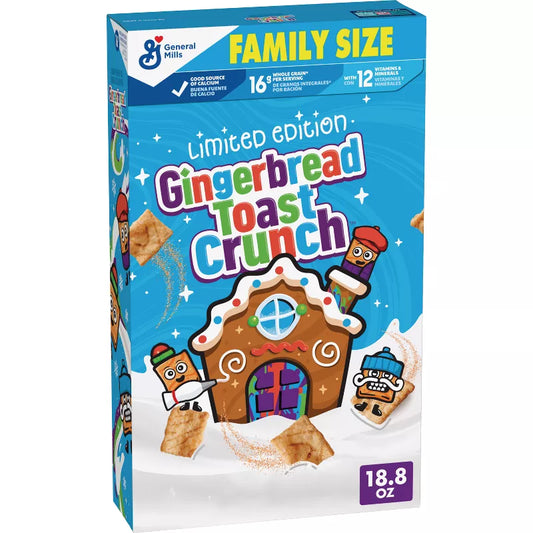 Gingerbread Toast Crunch Family Size - 18.8oz - Limited Edition ULTRA RARE