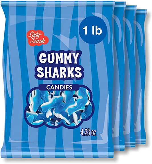 Gummy Candy Bag - Gummy Sharks 4 X 120gm