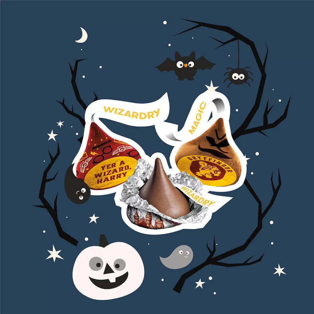 Halloween Hershey's Kisses Milk Chocolate with Harry Potter Foils - 9.5oz - ULTRA rARE