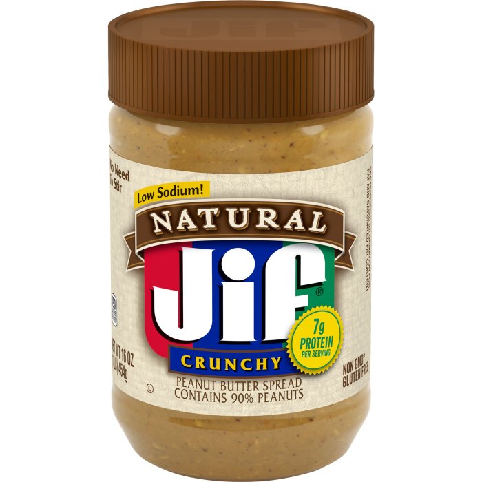 Jif® Natural Crunchy Peanut Butter Spread