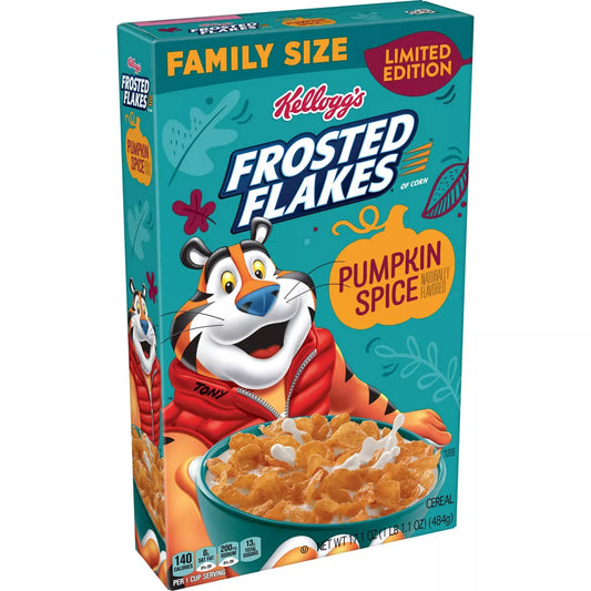 Kellogg's Frosted Flakes Pumpkin Spice - Limited Edition - NO TAX