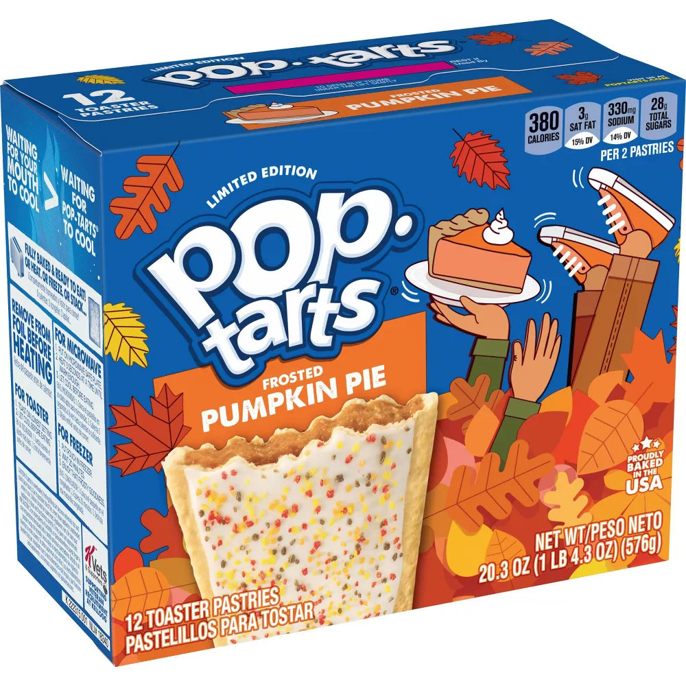 Kellogs Pop Tarts Frosted Pumpkin - 2023 Limited Edition - 12 Pack