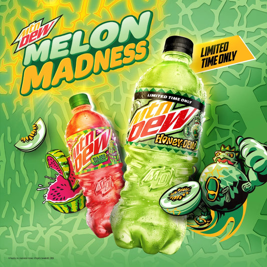 Mountain Dew Honey Dew Melon - Limited Edition - 591 mL - ULTRA RARE