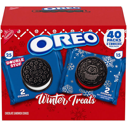 OREO Winter Treats Cookie Variety Pack - 40 Pack 2 Cookies Per Pack - LIMITED EDITION