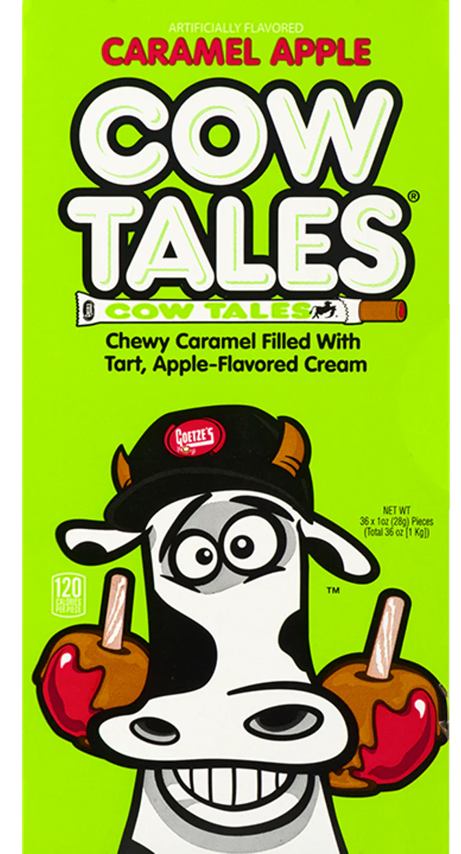 Caramel Apple Cow Tales® AKA Goetze's Old Fashioned Caramel Apple Stick - Box of 36