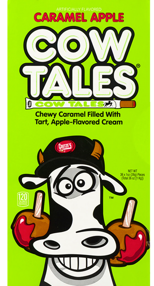 Caramel Apple Cow Tales® AKA Goetze's Old Fashioned Caramel Apple Stick - Box of 36