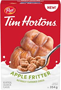 Post Tim Hortons Apple Fritter Naturally Flavoured Breakfast Cereal, 354 g