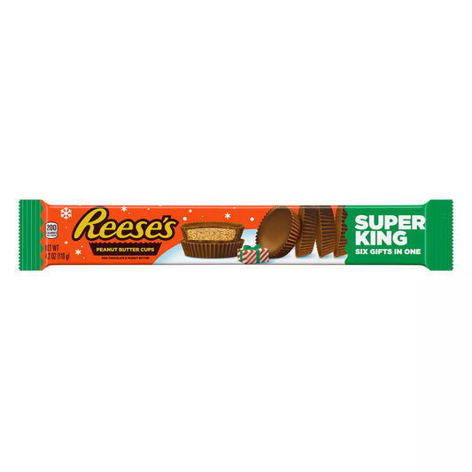 REESE'S Milk Chocolate Peanut Butter Holiday Candy Super King Size Cups