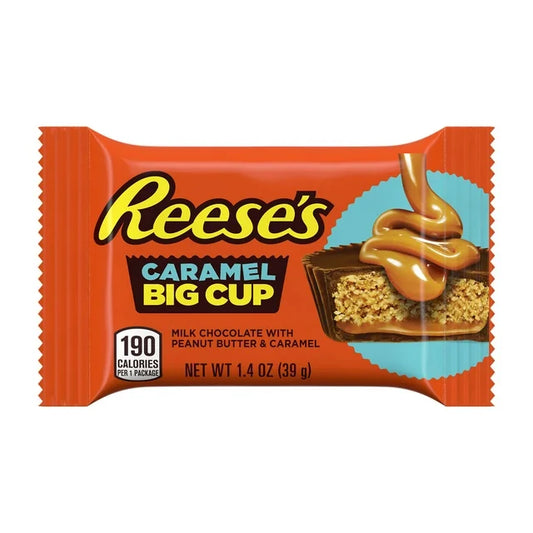 Reese's Caramel Big Cup Milk Chocolate Peanut Butter - Imported - RARE