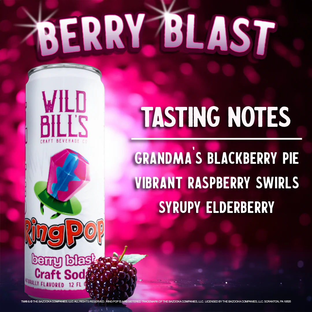 Wild Bill's RING POP BERRY BLAST 12-PACK - Limited Edition