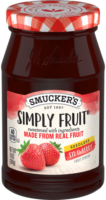 Smucker's Simply Fruit Seedless Strawberry Fruit Spread, 10 Ounces