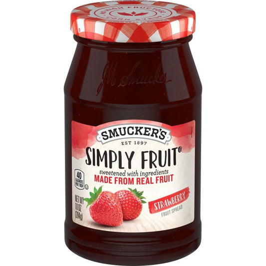 Smucker's Simply Fruit Strawberry Fruit Spread, 10 Ounces