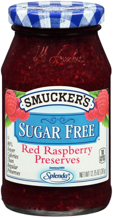 Smucker's Sugar Free Red Raspberry Preserves with Splenda Brand Sweetener, 12.75 Ounces
