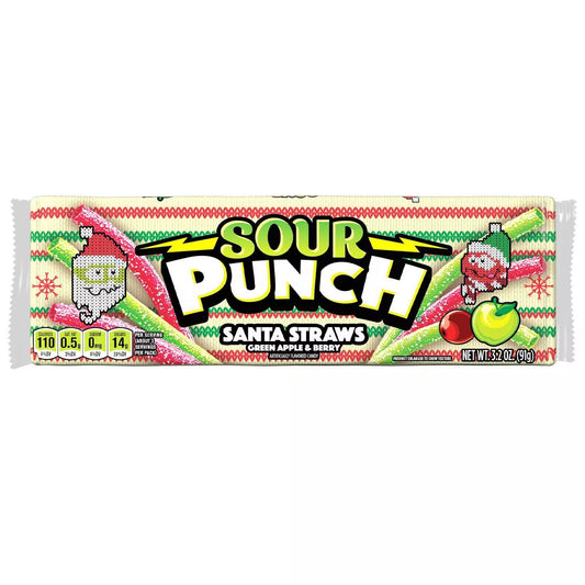 Sour Punch Santa Straws - 3.2oz