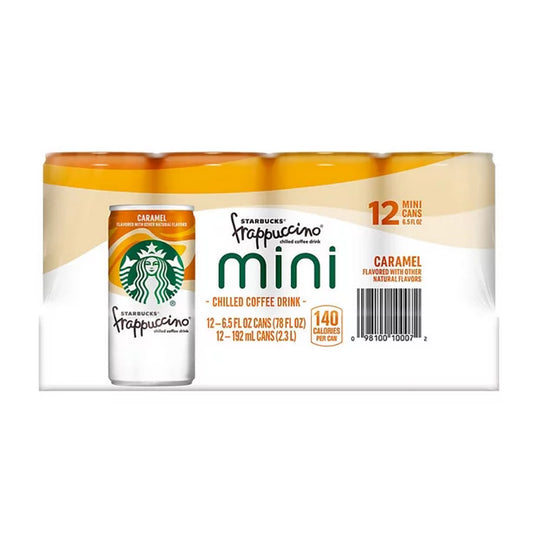 Starbucks Frappuccino Caramel Mini Coffee Drink (6.5 fl. oz., 12 pk.)
