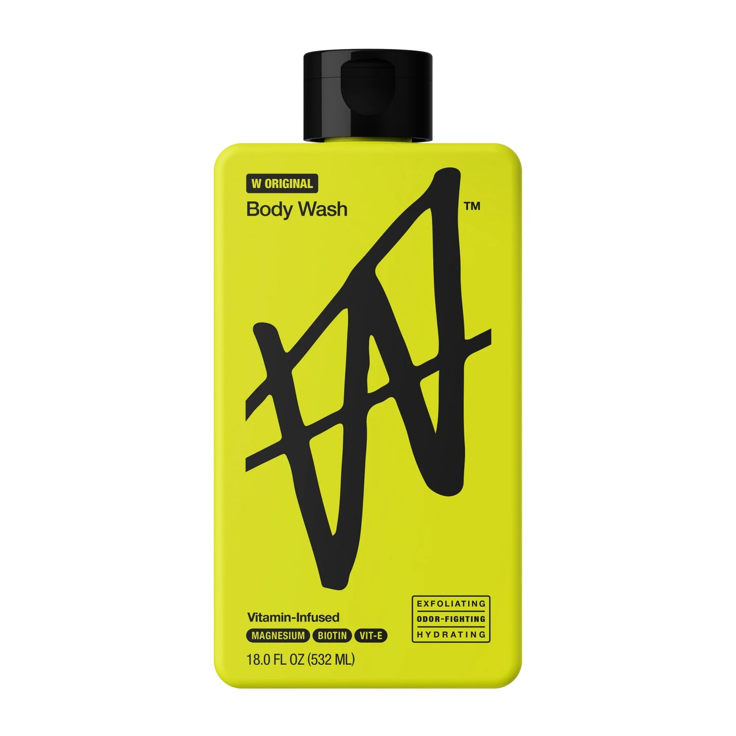 W By Jake Paul Body Wash - Exfoliating - Hydrating - W Original - 18 fl oz