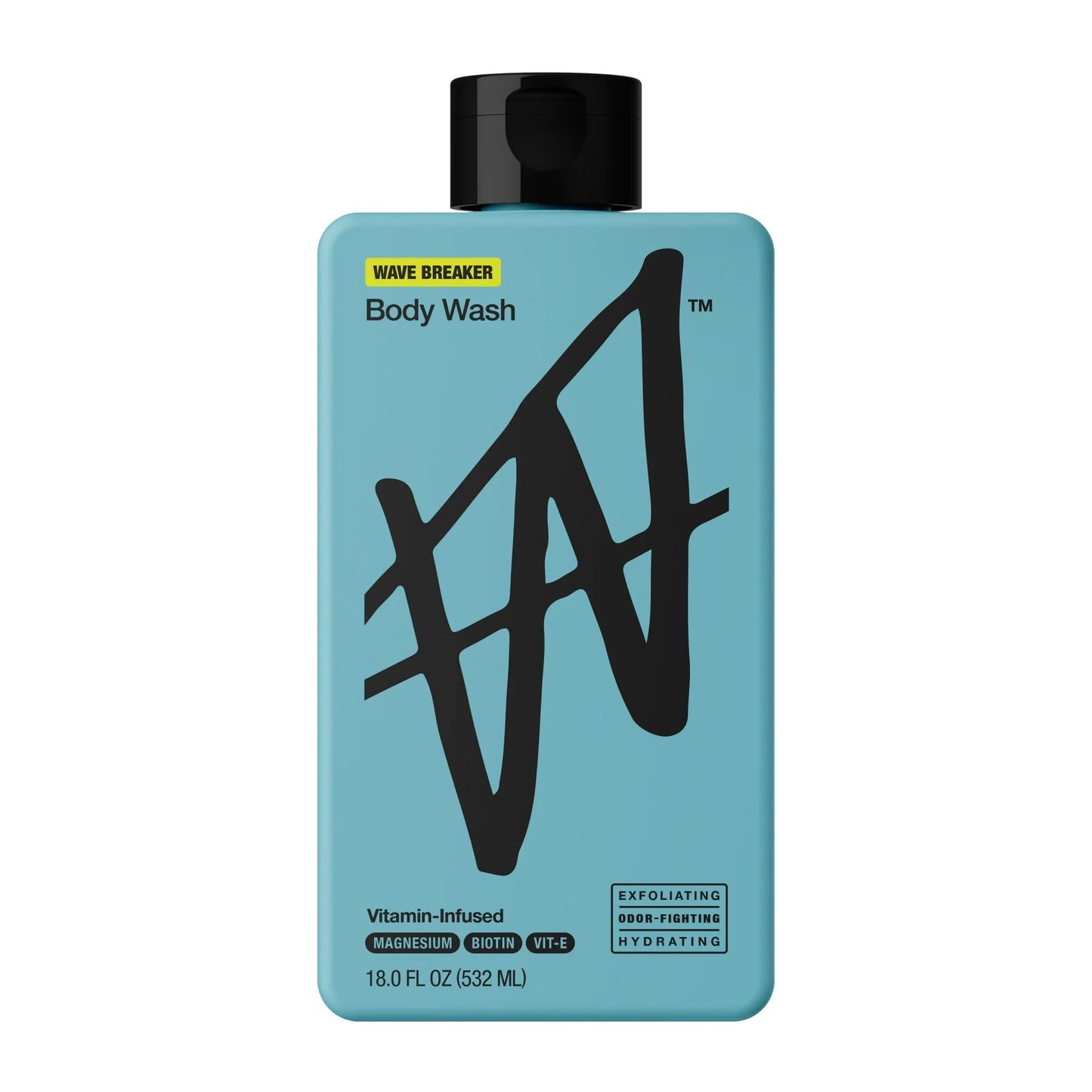 W By Jake Paul Body Wash - Exfoliating - Hydrating - Wave Breaker - 18 fl oz