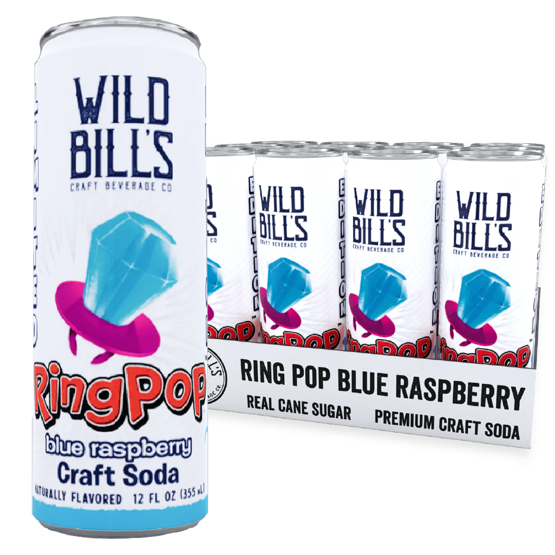 Wild Bill's RING POP BLUE RASPBERRY 12-PACK - Limited Edition