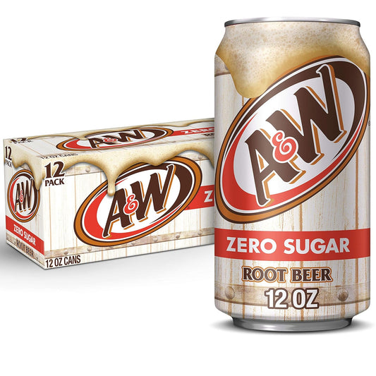 A&W Zero Sugar Root Beer Soda - USA