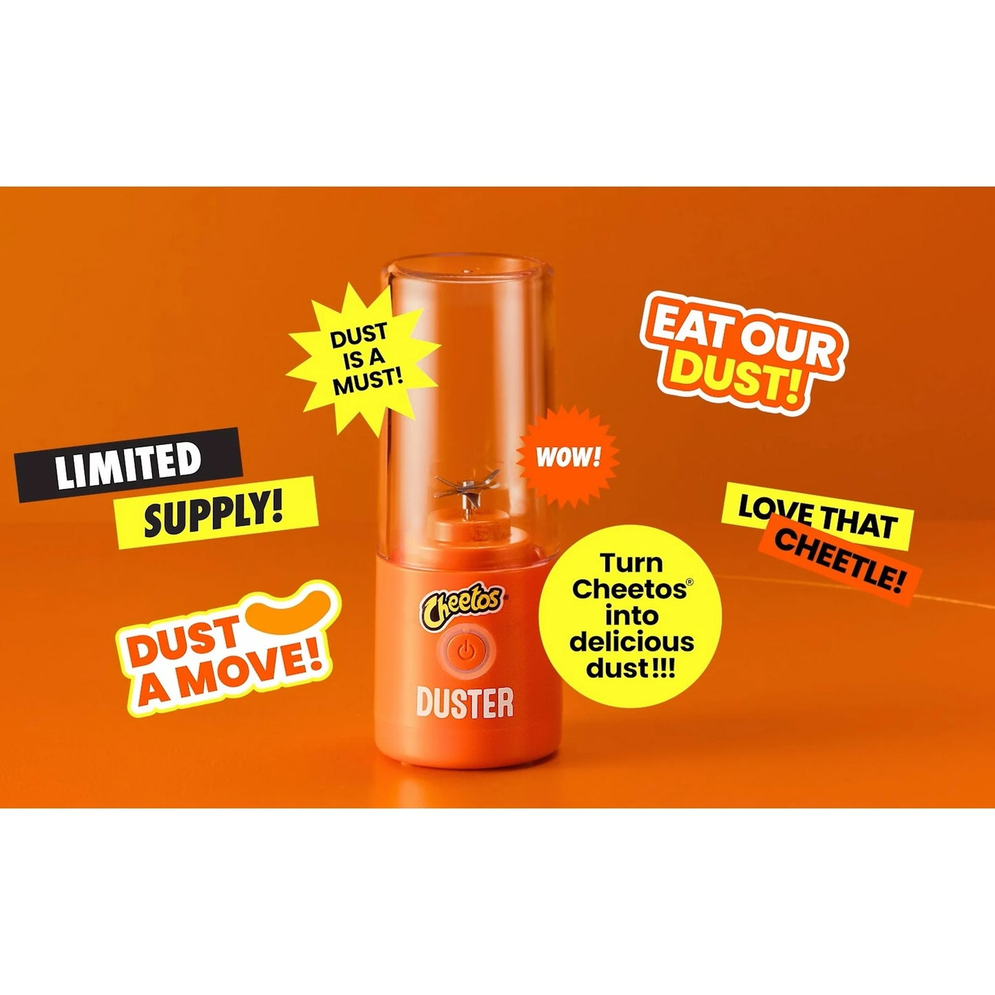 Cheetos Duster - Turn Cheetos into Delicious Cheetos Dust, The Perfect Ingredient for All Your Recipes - Limited Edition