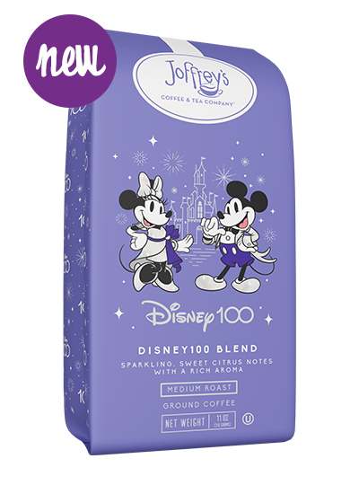 Joffrey's Coffee - Disney100 Blend, Disney Specialty Coffee Collection, Delicate Notes of Sparkling Citrus Flavor, Artisan Medium Roast, 100% Arabica Beans, (Ground, 11oz)