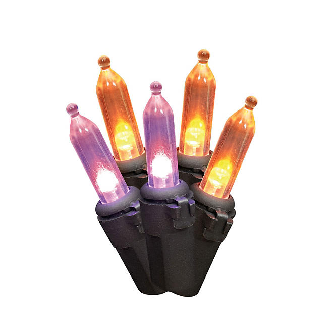 100ct Halloween Color Changing Mini LED Lights, 22.3' Lighted Length