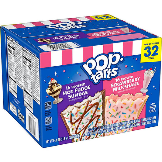 Pop-Tarts Frosted Variety Pack, 32 ct - Limited Edition Bundle - Christmas