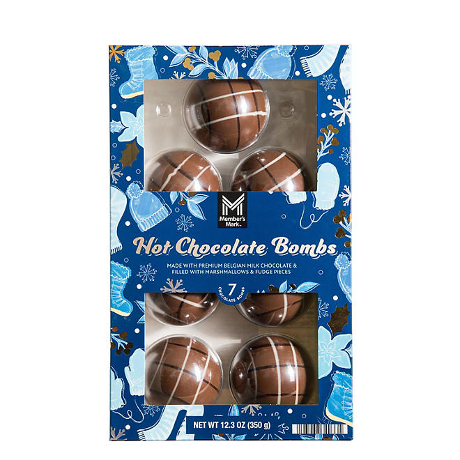 Hot Chocolate Bombs, 7 pack - Made in Netherlands - Limited Edition  - PREMUIM BELGIAN Chocolate