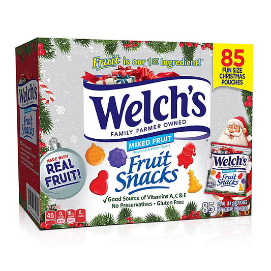 Welch's Mixed Fruit Christmas Fruit Snack - 85 Pouches