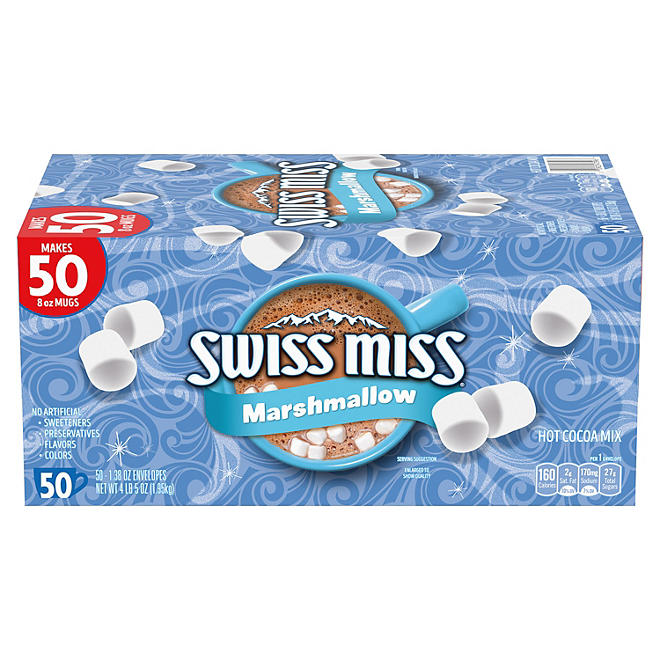 Swiss Miss Marshmallow Hot Cocoa Mix, 50 count