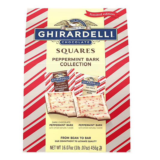 Ghirardelli Chocolate Squares Peppermint Bark Collection, 16.7 oz.