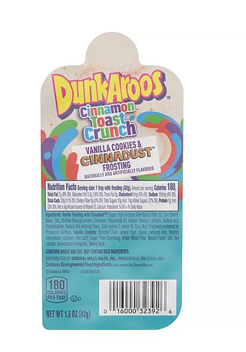 Cinnamon Toast Crunch Dunkaroos (30 count) Wholesale - ON SALE
