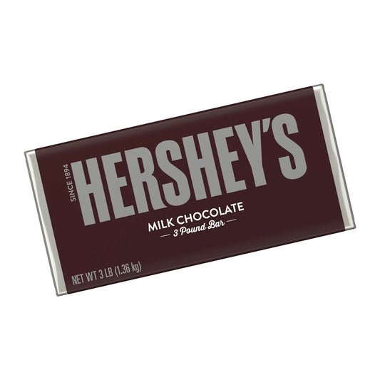 Hershey's Milk Chocolate Candy, Bulk Bar 3 lb - GIANT SIZE