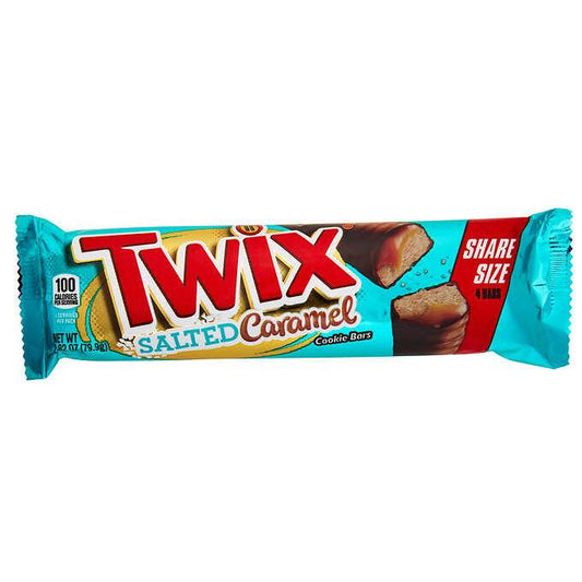 Twix Chocolate Salted Caramel Cookie Candy Bar, Share Size, 2.82 oz