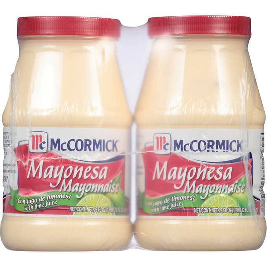 McCormick Mayonnaise with Lime, 28 fl oz, 2-Count