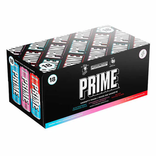 Prime Energy Drink Variety Pack 18 × 355 mL - Wholesale Case