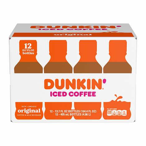 Dunkin' Iced Coffee, Original, 13.7 fl oz, 12 count