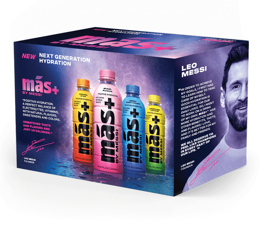 MÁS+ BY MESSI  - Mas + Hydration Drink - Commemorative Launch pack - Limited Edition