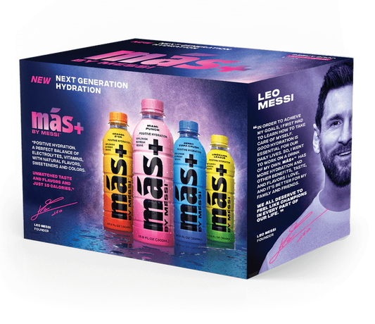 MÁS+ BY MESSI  - Mas + Hydration Drink - Commemorative Launch pack - Limited Edition