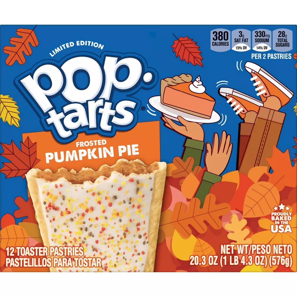 Kellogs Pop Tarts Frosted Pumpkin - 2023 Limited Edition - 12 Pack