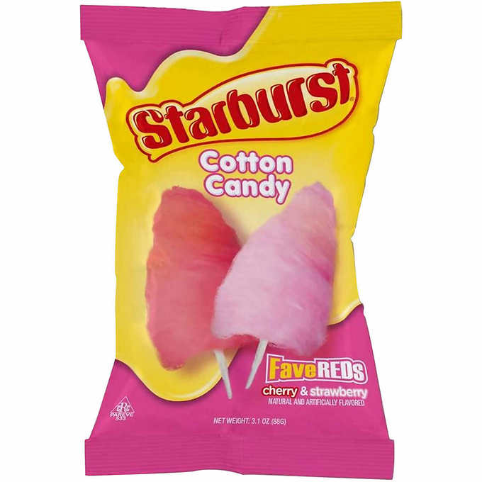 Skittles and Starburst Cotton Candy, Variety Pack, Big Bag Bundle, 8 Pack