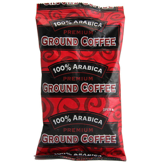 100% Arabica Ground Coffee, Bold Roast 84 count.)