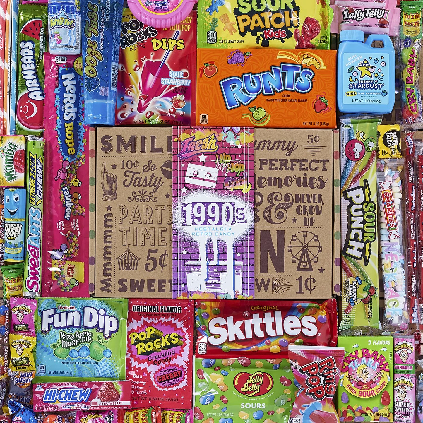 1990s 90s Nostalgia Snack Candy Kids Box