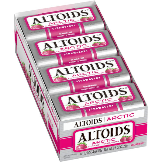 ALTOIDS Arctic Strawberry Mints, 1.2 Ounce (Pack of 8)