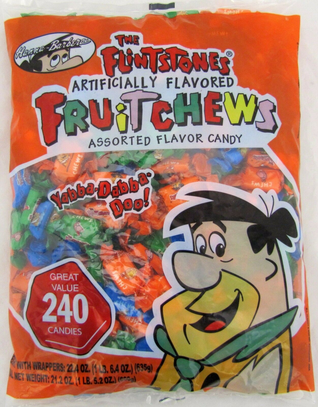 Albert Finstones Fruit Chews Assorted 240 ct bi;l Candy - 1 lb
